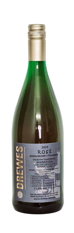 2024er SPÄTBURGUNDER & PORTUGIESER ROSÉ Deutscher Qualitätswein Rheinhessen feinfruchtig (lieblich) 0,75 l