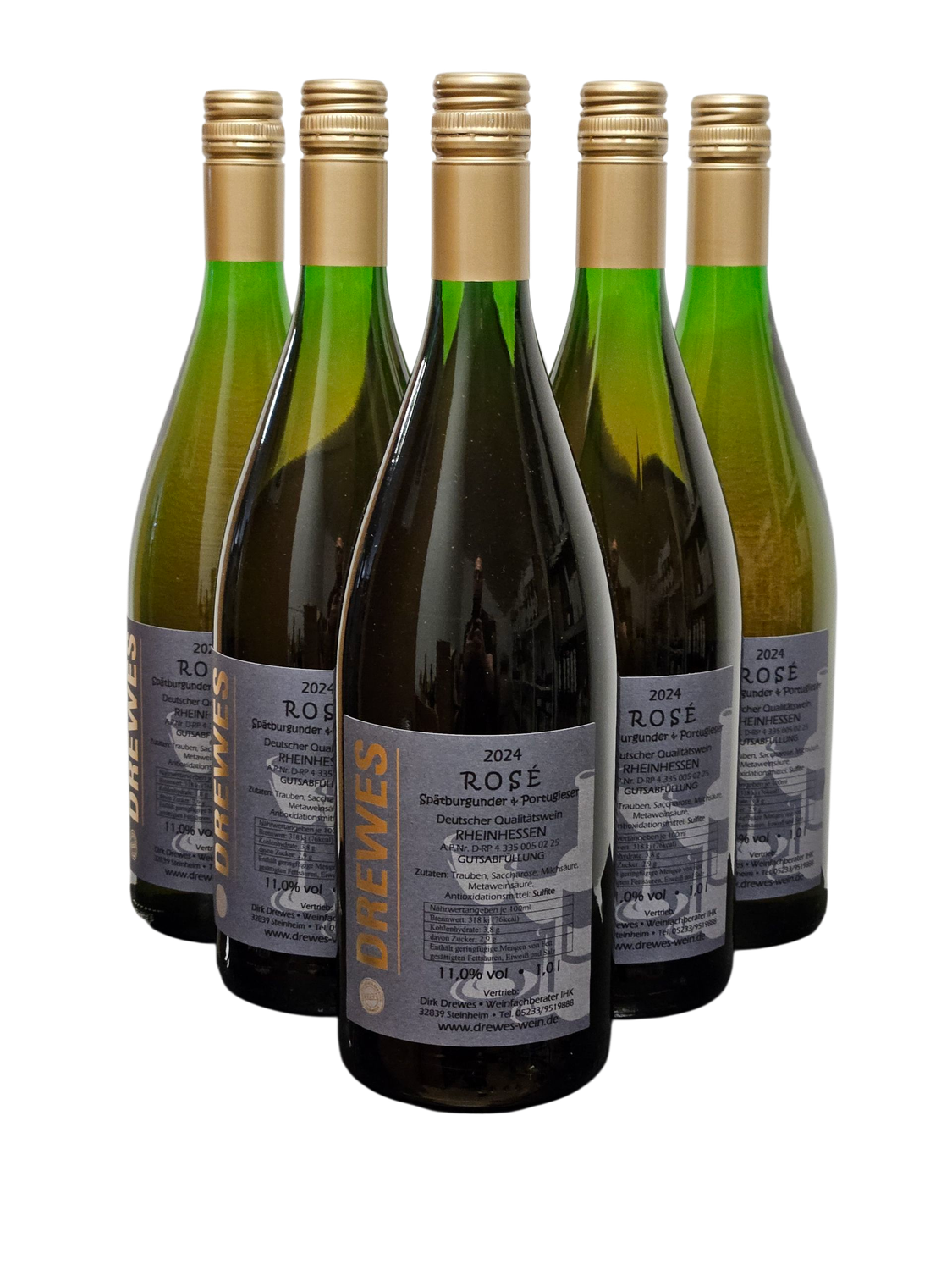 2024er SPÄTBURGUNDER & PORTUGIESER ROSÉ Deutscher Qualitätswein Rheinhessen feinfruchtig (lieblich) 0,75 l #ANGEBOT FÜR 12 FLASCHEN