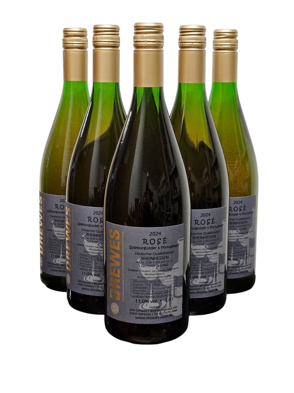 2024er SPÄTBURGUNDER & PORTUGIESER ROSÉ Deutscher Qualitätswein Rheinhessen feinfruchtig (lieblich) 0,75 l #ANGEBOT FÜR 12 FLASCHEN 2024er SPÄTBURGUNDER & PORTUGIESER ROSÉ Deutscher Qualitätswein Rheinhessen feinfruchtig (lieblich) 0,75 l #ANGEBOT FÜR 12 FLASCHEN