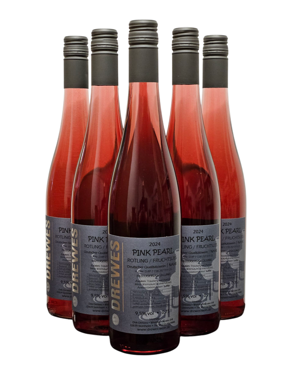 2024er ROTLING "Pink Pearl "Deutscher Qualitätswein Nahe fruchtsüß 0,75 l #ANGEBOT FÜR 12 FLASCHEN