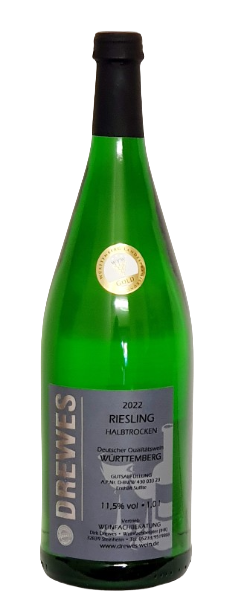 2023er RIESLING Deutscher Qualitätswein Württemberg halbtrocken 1,0 l