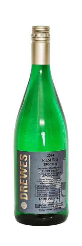 2024er RIESLING Deutscher Qualitätswein Rheinhessen trocken 1,0 l