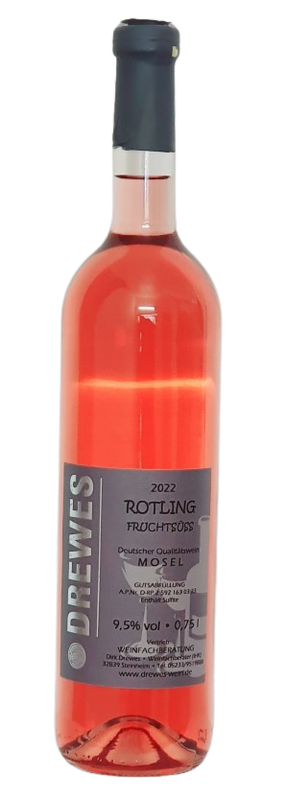 2024er ROTLING Deutscher Qualitätswein Mosel fruchtsüß 0,75 l