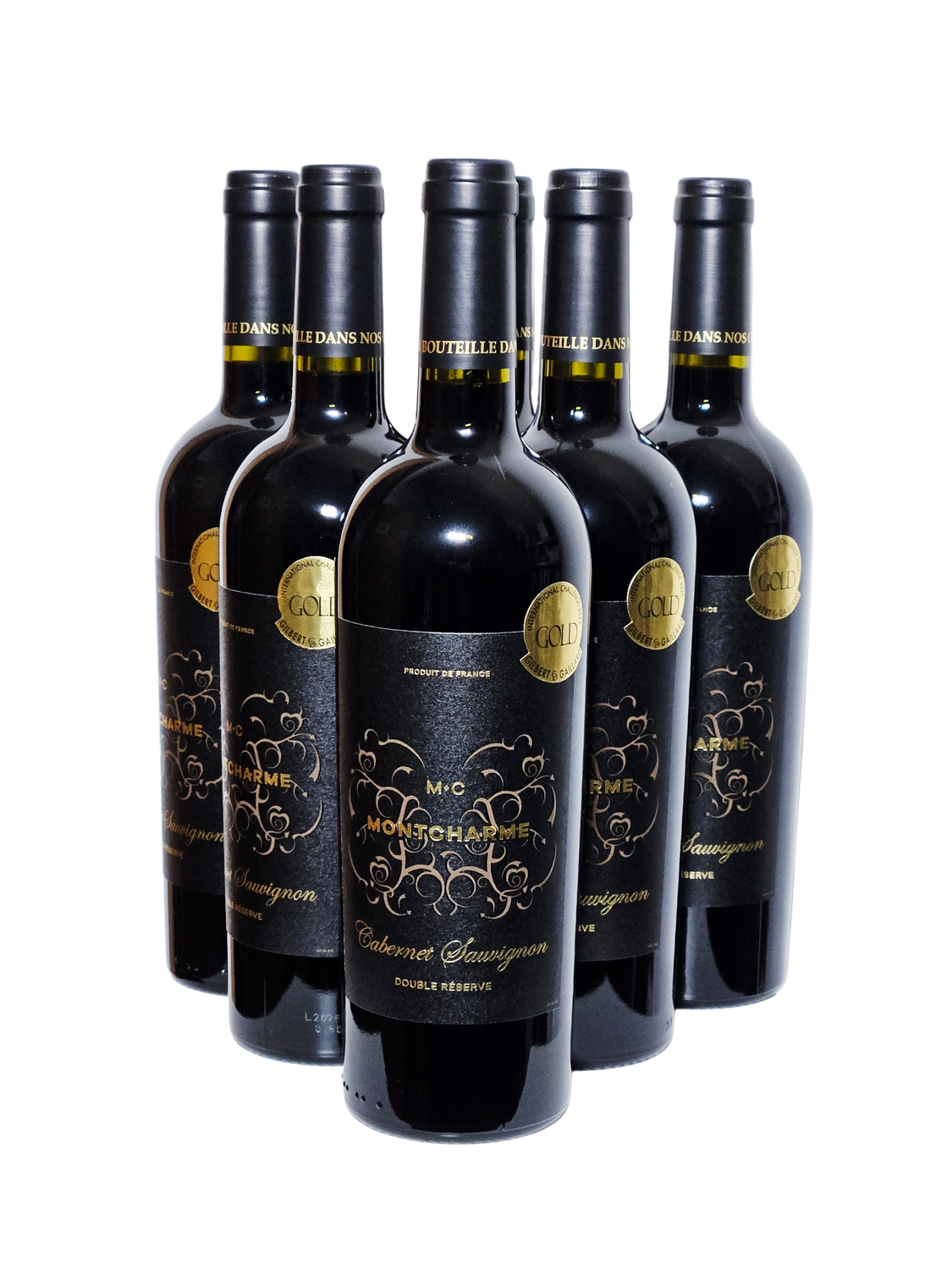 2024er CABERNET SAUVIGNON "Montcharme" Double Réserve Rouge IGP trocken 0,75 l #ANGEBOT FÜR 12 FLASCHEN