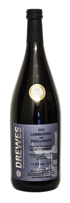 2023er LEMBERGER mit TROLLINGER Deutscher Qualitätswein Württemberg halbtrocken 1,0 l