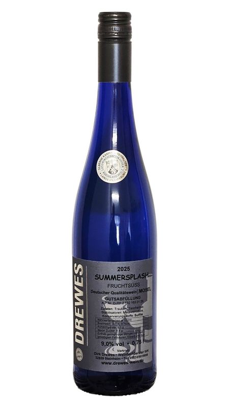 2025er SUMMER SPLASH Qualitätswein Mosel fruchtsüß 0,75 l 2025er SUMMER SPLASH Qualitätswein Mosel fruchtsüß 0,75 l
