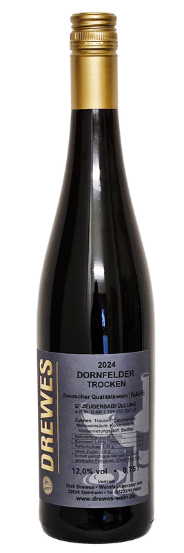 2024er DORNFELDER Rotwein Deutscher Qualitätswein Nahe trocken 0,75 l 2024er DORNFELDER Rotwein Deutscher Qualitätswein Nahe trocken 0,75 l