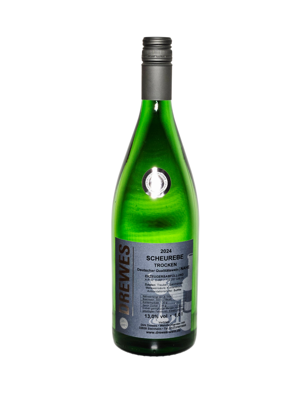2025er SCHEUREBE Qualitätswein Nahe trocken 1,0 l 2025er SCHEUREBE Qualitätswein Nahe trocken 1,0 l