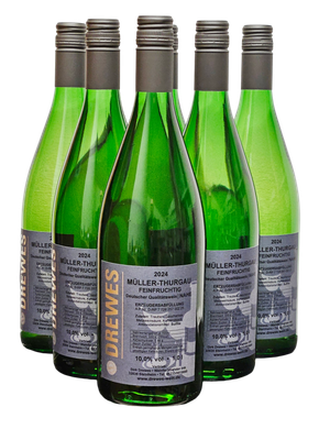 2024er MÜLLER-THURGAU Deutscher Qualitätswein Nahe feinfruchtig (lieblich) 1,0 l #ANGEBOT FÜR 12 FLASCHEN# 2024er MÜLLER-THURGAU Deutscher Qualitätswein Nahe feinfruchtig (lieblich) 1,0 l #ANGEBOT FÜR 12 FLASCHEN#