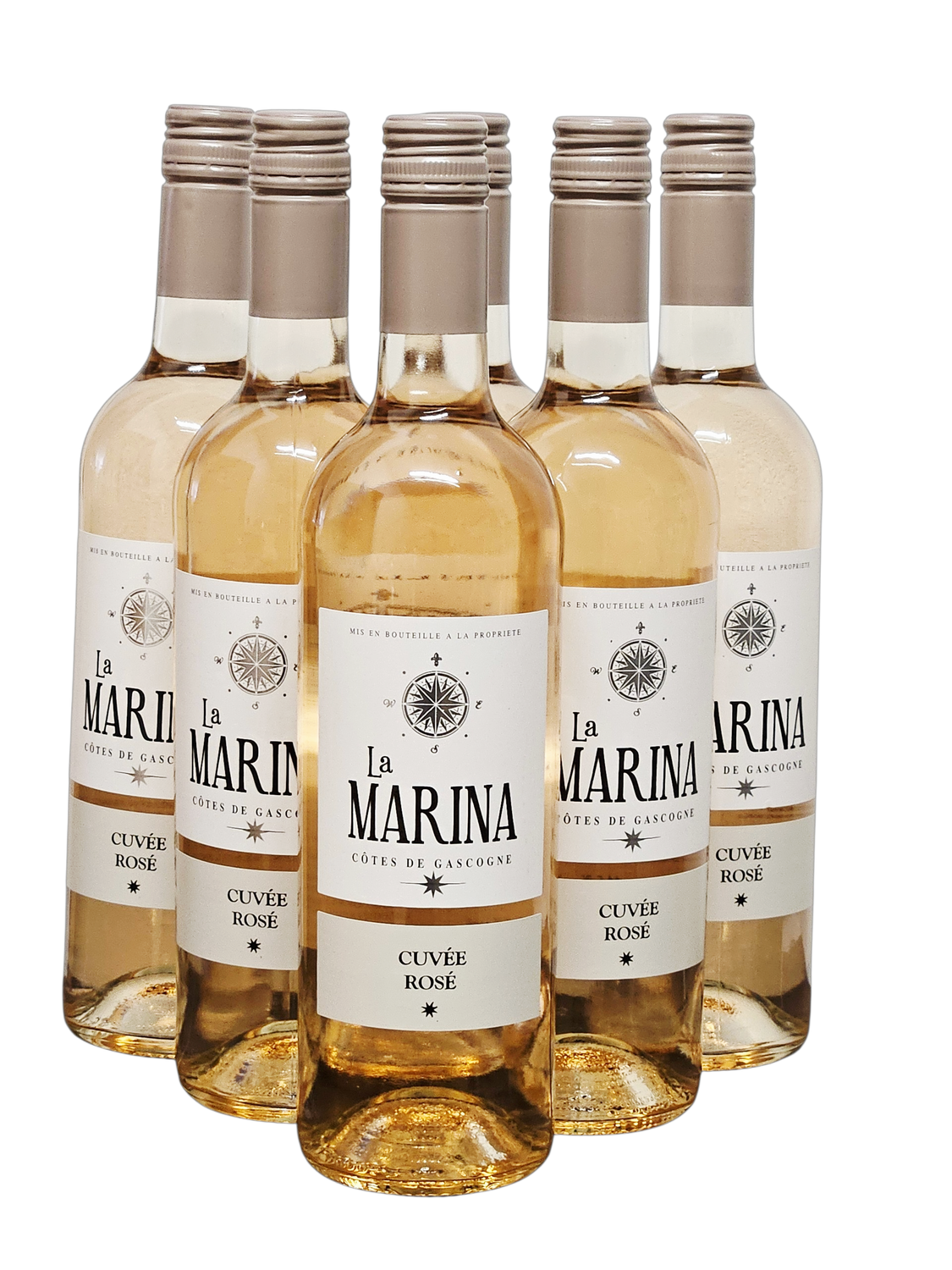 2024er LA MARINA Rosé  IGP Côtes de Gascogne 0,75 l #ANGEBOT FÜR 12 FLASCHEN
