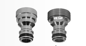 Adaptador GRIFO LATÓN NIQUEL   3/4"Ø 2UNIDADES