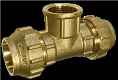 Te HEMBRA LATÓN    32-1"-32mm Ø