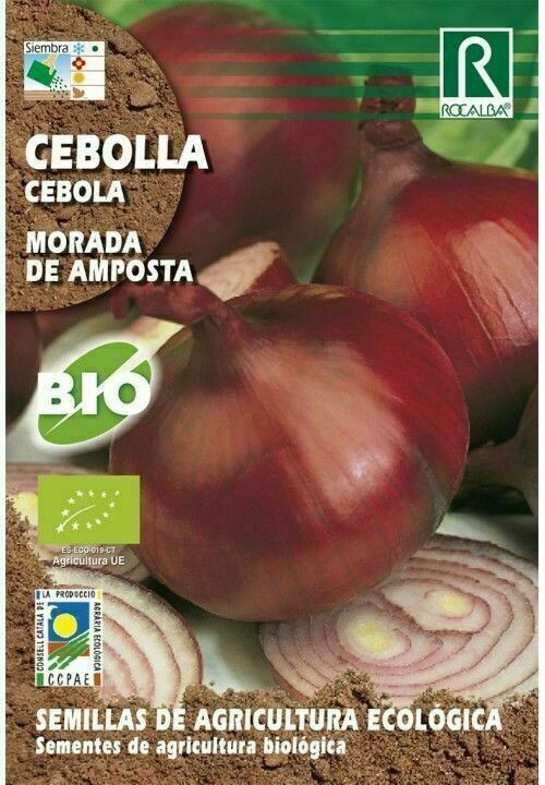 HORTALIZAS ECOLOGICAS CEBOLLA MORADA DE AMPOSTA