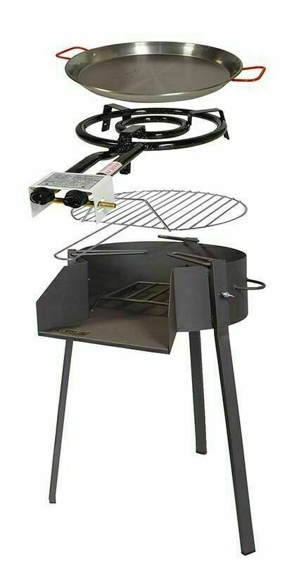 KIT BARBACOA REDONDA Ø60 CMS.(C/QUEMA+PA