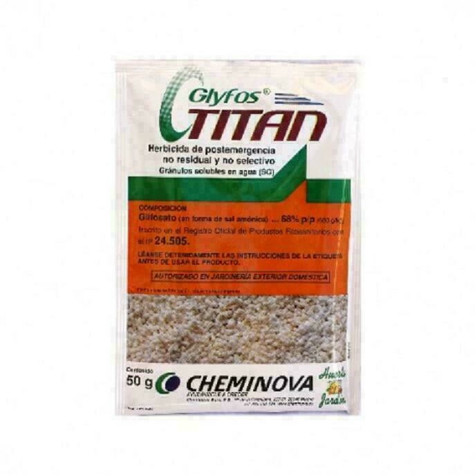 TITAN HERBICIDA SOBRE 50 GR/15L GLIFOSATO