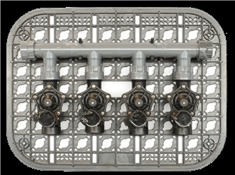 Kit rejilla con 4 electrovalvulas 24vac 1” mxun