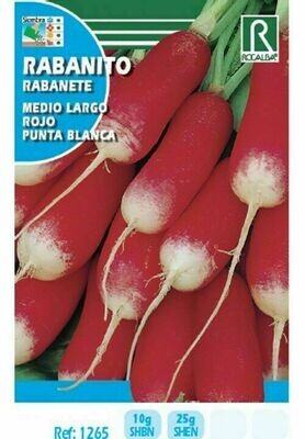 HORTALIZAS RABANITO MEDIO LARGO ROJO