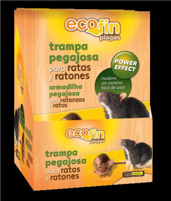 TRAMPA PEGAJOSA PARA RATONES Y RATONES