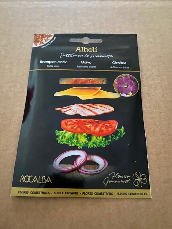 FLORES COMESTIBLES SEMILLAS ALHELI