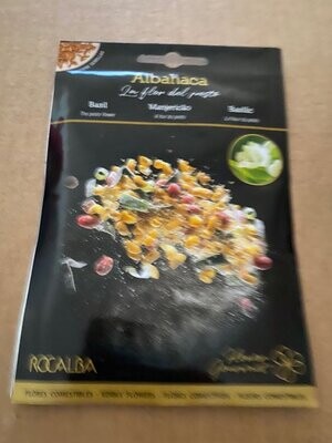 FLORES COMESTIBLES SEMILLAS ALBAHACA