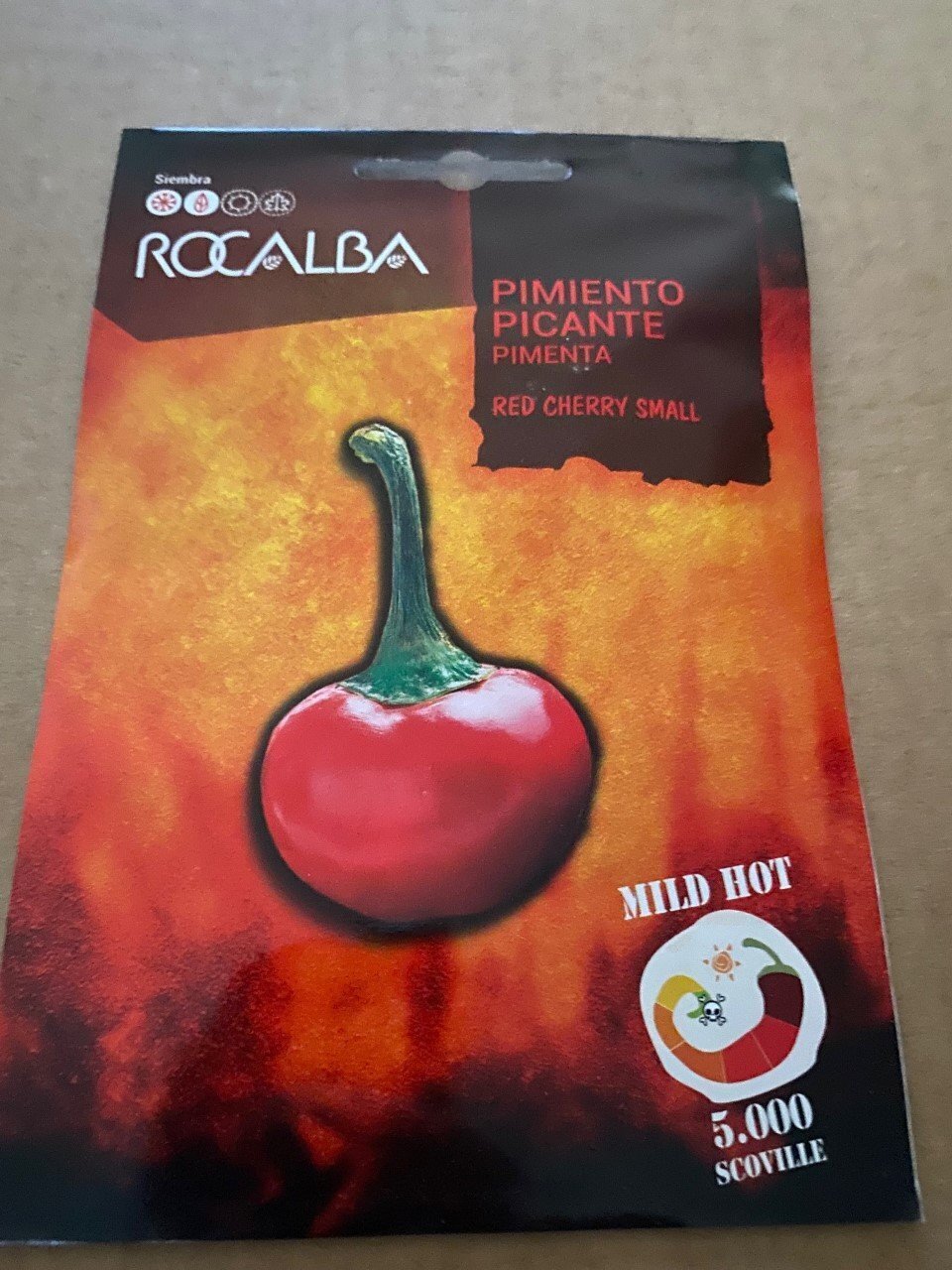 HORTALIZAS PIMIENTO PICANTE SEMILLAS RED CHERRY SMALL