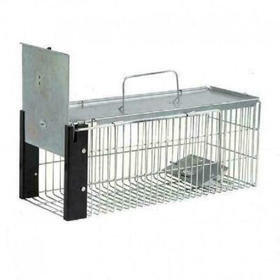 JAULA TRAMPA METALICA INOFENSIVA JAULA TRAMPA RATAS 16x41x17 cm