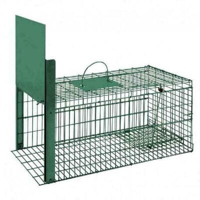 JAULA TRAMPA METALICA INOFENSIVA PLEGABLE 37x75x34 cm