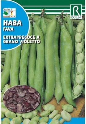 HORTALIZAS  HABA Extraprecoce a grano violetto 1 KG A GRANEL
