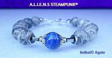 BP - Bracelets pierres naturelles femme  Baïkal Soft Agate©.