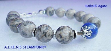 BP - Bracelets pierres naturelles femme  Baïkal Soft Agate©.