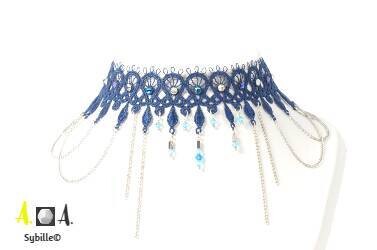 CC - Collier femme en Broderie chic - Sybille©