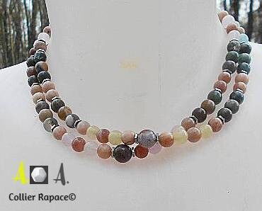 CP - Collier pierres femmes - Rapace©.