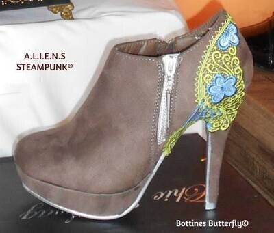 Bottes haut talon pour femmes - Bottines  Butterfly©