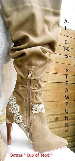 Bottes haut talon pour  femmes " Cup of Tea© "