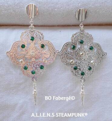 Elegáns ékszerek, fülbevalók Les Fabergé©.