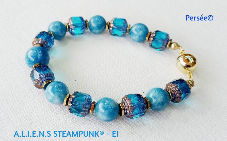 Bracelet femme en pierres Persée©