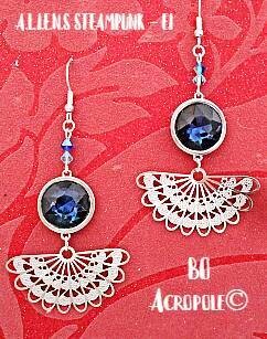 Original handmade jewellery Earrings Acropolis©.