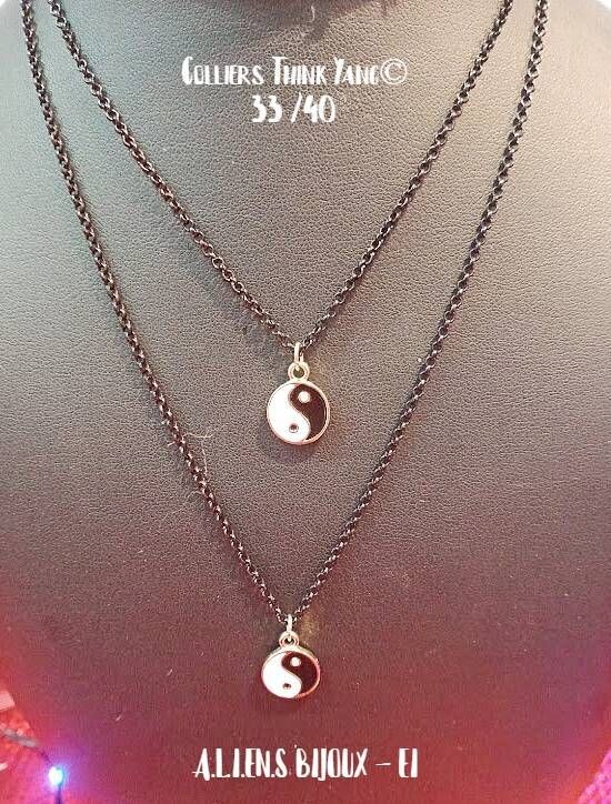 Sporty chic jewellery, Ying Yang© necklace.