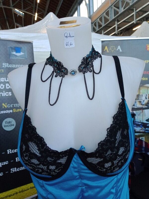 CB - Collier femme en broderie baroque - Quintescence©