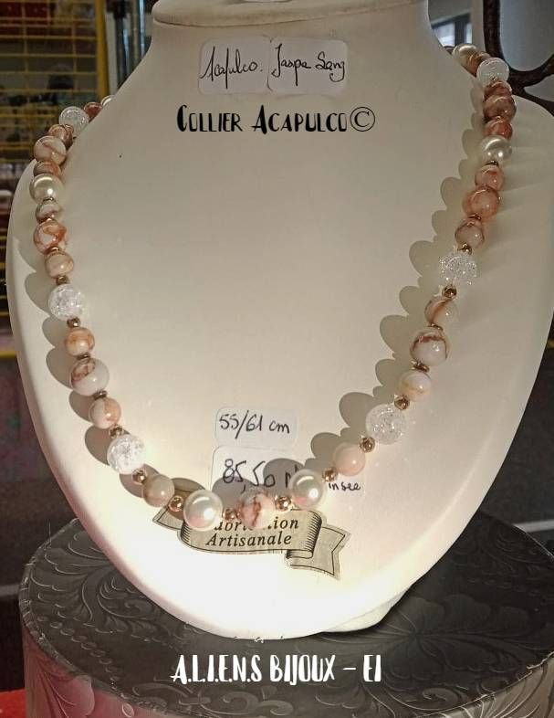 CP - Collier pierres femmes - Acapulco II©.