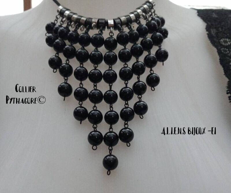 CP - Collier pierres femmes - Pythagore©