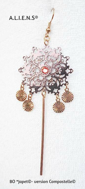 Náušnice , barokní šperky -Japet Compostelle©.