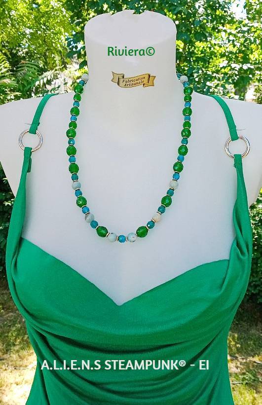 CCF - Collier cristal femme  - Riviera©