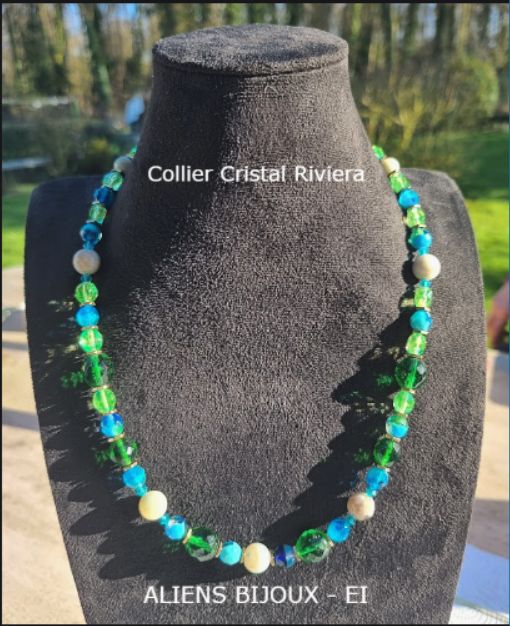 CF - Collier cristal femme  - Riviera©