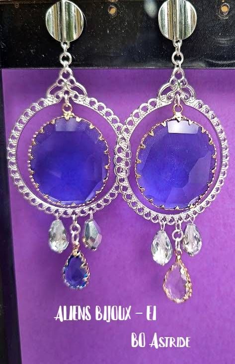 Náušnice s barokními šperky - Astride©.