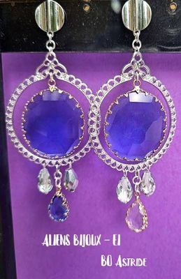 Náušnice s barokními šperky - Astride©.