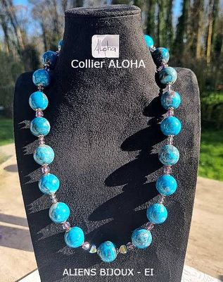CP - Collier pierre naturelle femme - ALOHA©