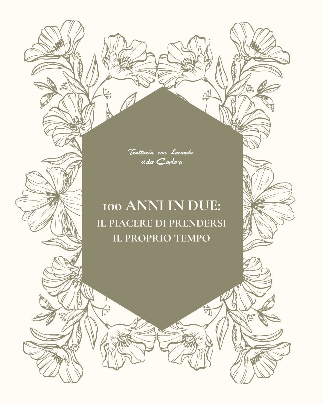 100 anni in due: il piacere di prendersi il proprio tempo