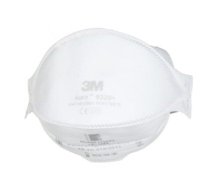 3M™ Aura™ Respiratore monouso 9320+ FFP2 NR D, senza valvola