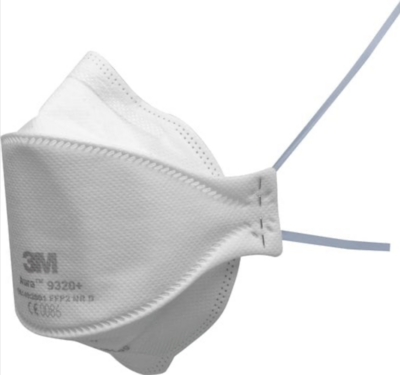 3M™ Aura™ Respiratore monouso 9320+ FFP2 NR D, senza valvola